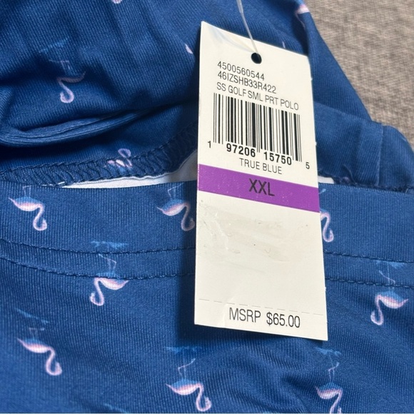 IZOD Swingflex Elite Short Sleeve Printed Polo Shirt - Picture 6 of 8